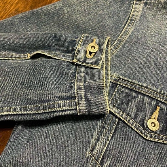 Vintage Faded Glory Trucker Button Down Denim Jean Jacket Y2K - Picture 4 of 8